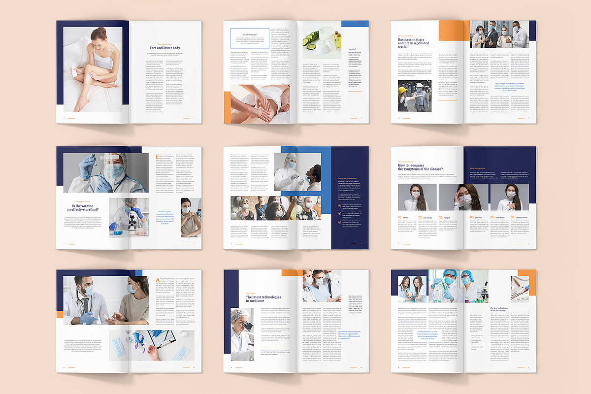 Medical Business Magazine Canva, a Magazine Template by artbart (Photo 4 of 7)
