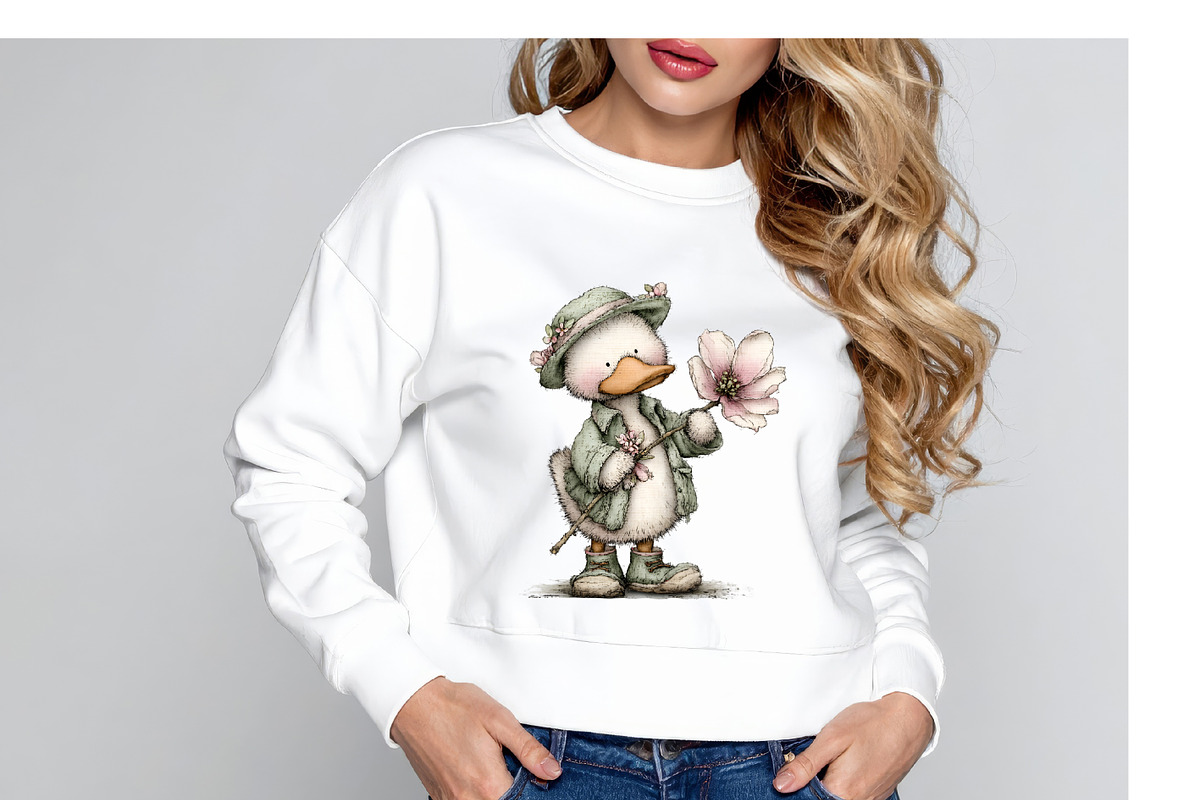 Whimsical Spring Duck Clipart Bundle, an Illustration by GatewayDesign (Photo 5 of 6)