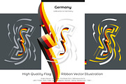 Germany flag ribbon vector, a Templates & Theme by Simbos (Thumbnail 2 of 9)