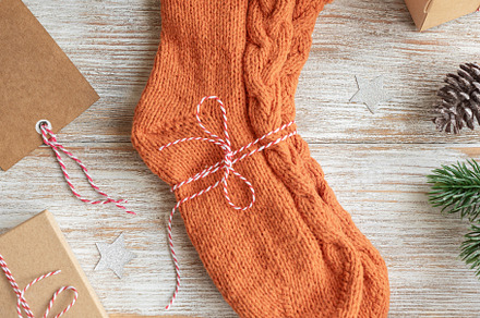 Wool knitted socks, a Holiday Photo by Olena Rudo