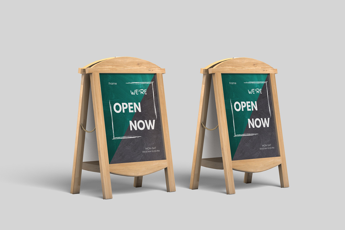 Sign Board Mockup, an Advertising Mockup by ulfatunnazira (Photo 5 of 5)