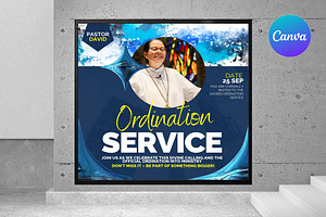 Ordination Service Flyer Template