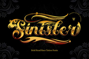 Sinister – Tattoo Script Font