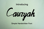 Cauzyah Modern Handwritten Font, a Handwritten Font by ResumeFabs (Thumbnail 1 of 7)