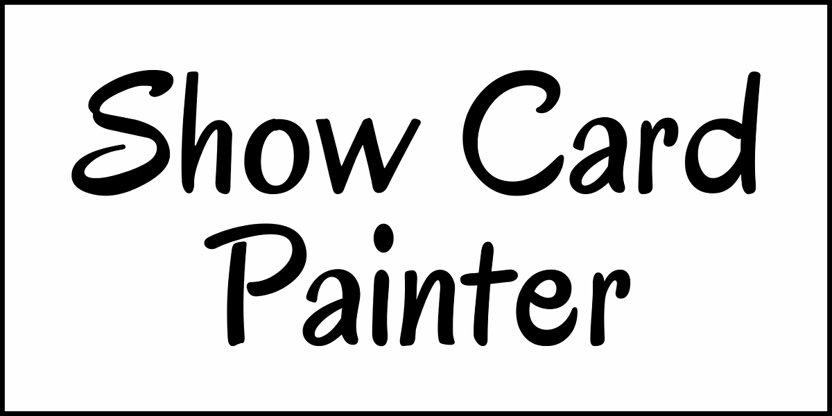 Show Card Painter JNL, a Script Font by Jeff Levine Fonts (Photo 2 of 5)