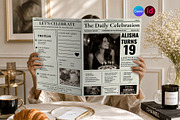 Birthday Newspaper Print Template, a Magazine Template by Shajib Shikder (Thumbnail 1 of 10)