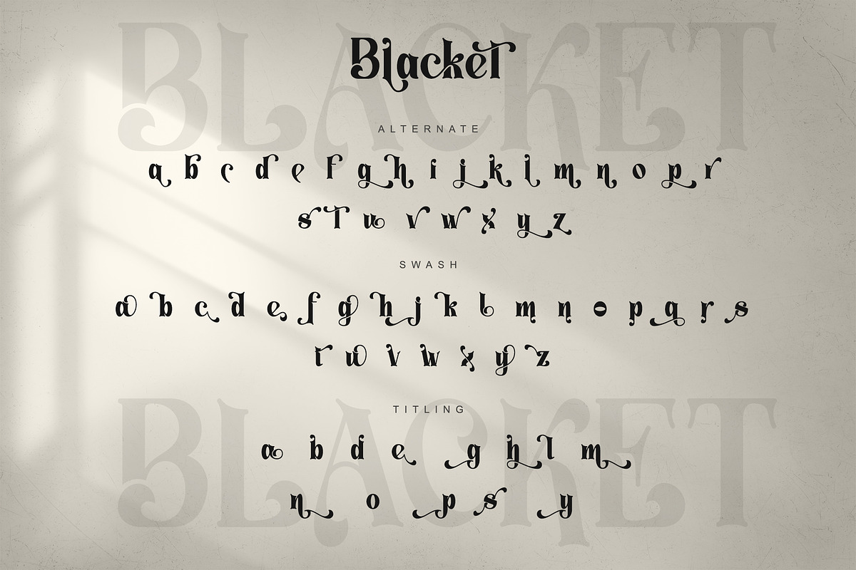 Blacket, a Serif Font by Letterara (Photo 7 of 8)
