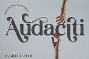 Audaciti | Retro Serif Typeface, a Serif Font by MchCrafter (Thumbnail 1 of 17)