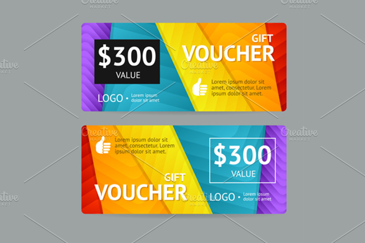 Gift Voucher. Vector, a Work Illustration by Vector and Templates (Photo 3 of 3)