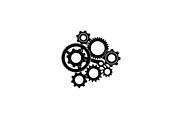 Gear & Cogwheel Silhouette Vector Bu, an Illustration by jahid234 (Thumbnail 33 of 51)