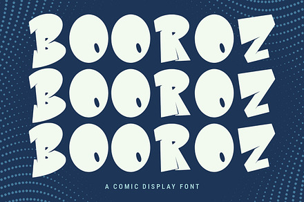 Booroz Comic Display Font, a Handwritten Font by Maulana Creative