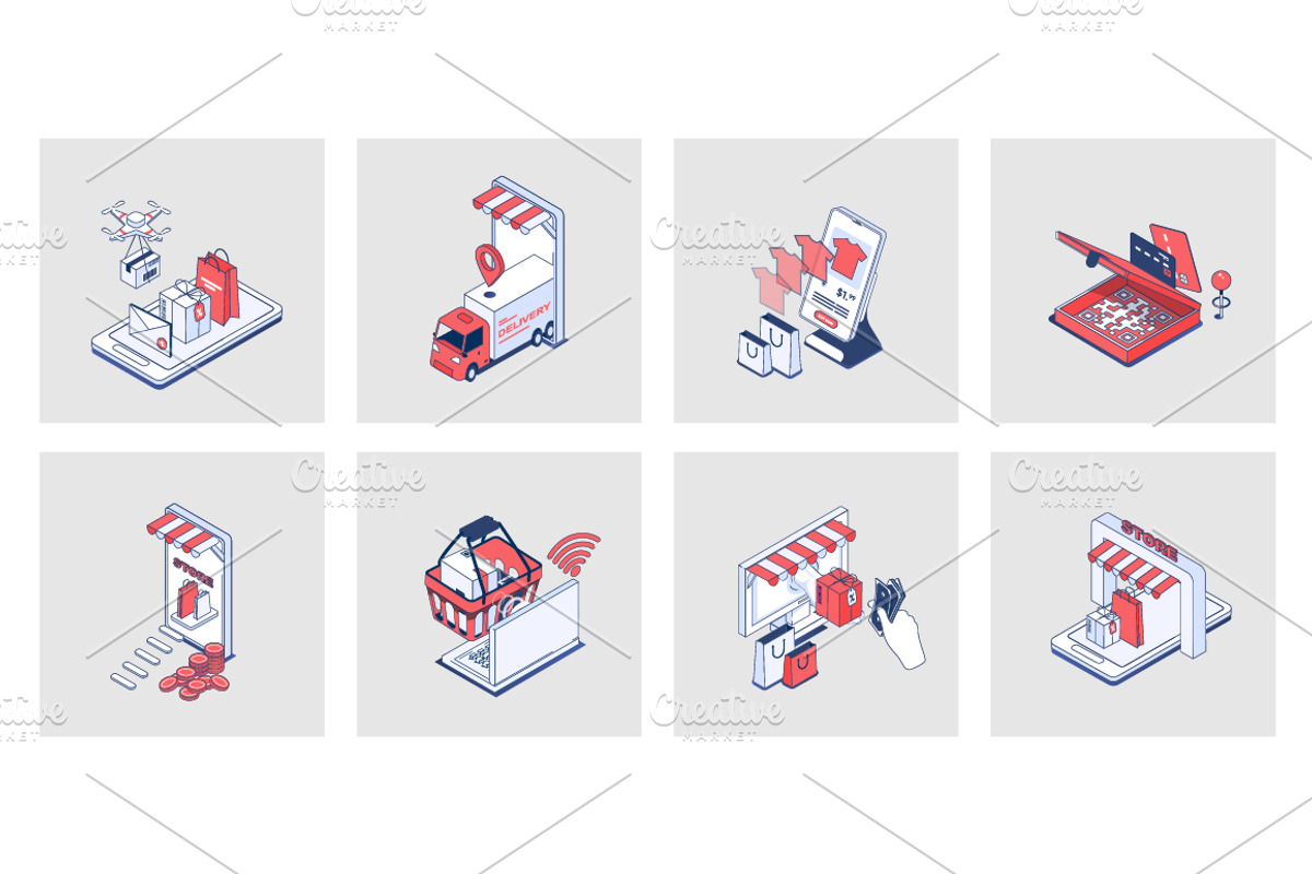 240 Isometric Icons, an Icon by alexdndz (Photo 23 of 31)