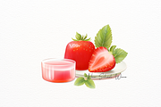 Delicious Strawberry Clipart, a Food Illustration by New-School-Wave (Thumbnail 4 of 5)