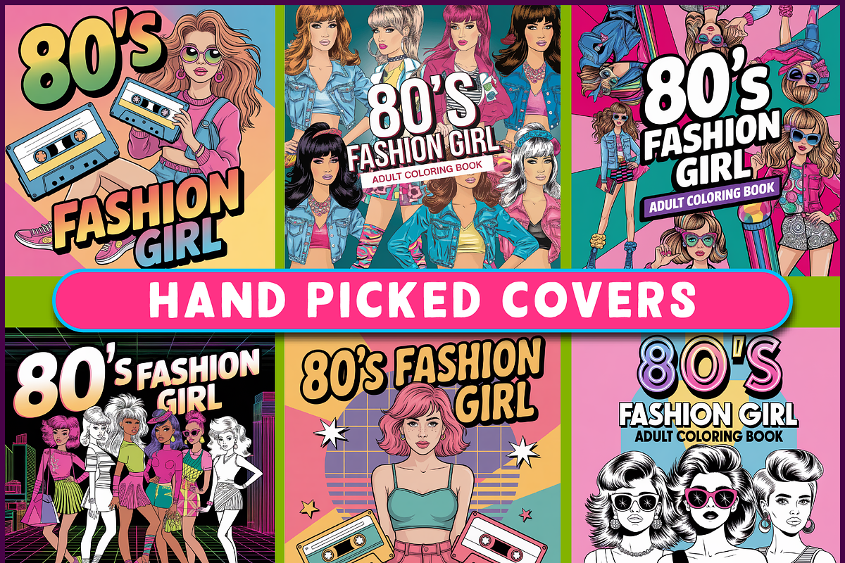 80's Fashion Girl Coloring Pages, a Person Illustration by Ink Gallery (Photo 3 of 5)