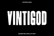 Vintigod - Sans Serif Font, a Sans Serif Font by Luna Shop (Thumbnail 1 of 5)