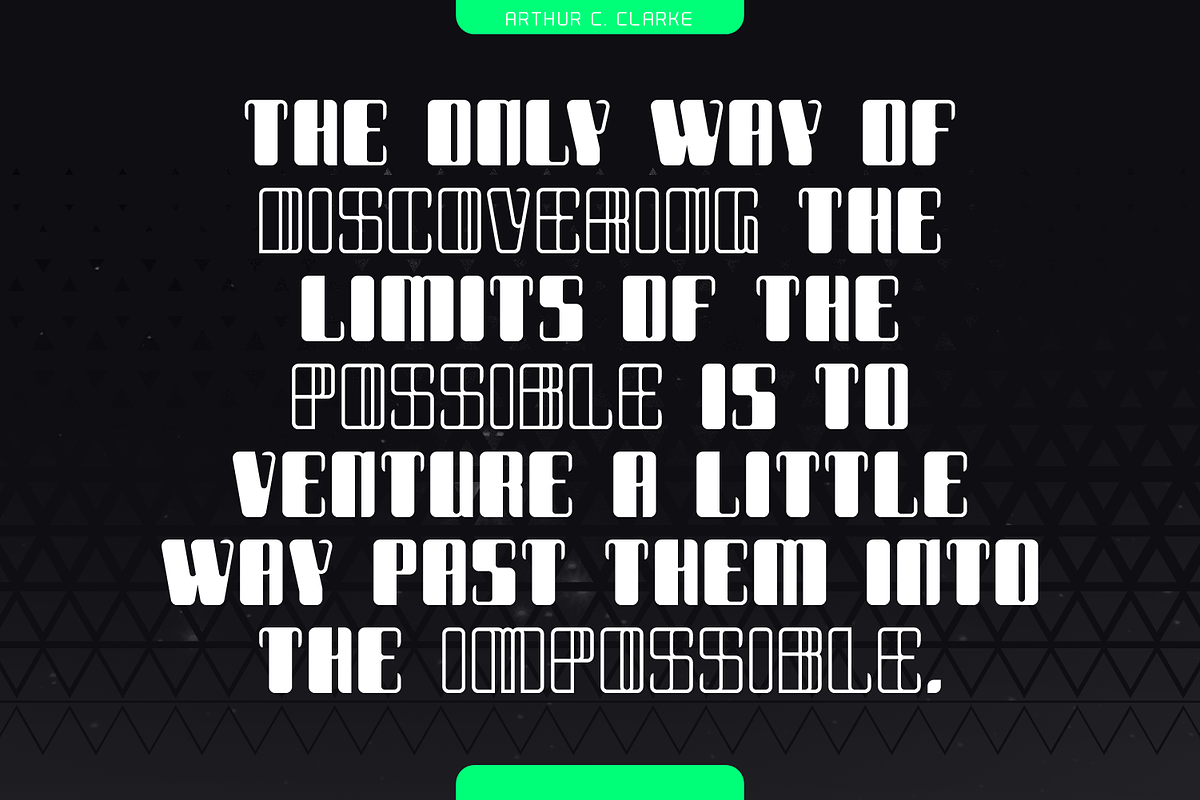 EXOLUS Experimental Font, a Font by Alex-Banks Type (Photo 7 of 7)