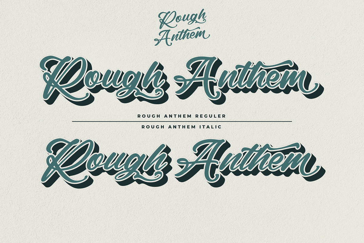 Rough Anthem - Modern Script Font, a Script Font by ribethstudio (Photo 2 of 12)