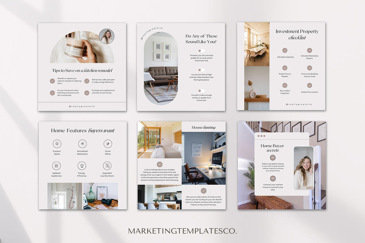 September Real Estate Social Media, a Social Media Template by Marketing Templates Co. (Photo 2 of 9)
