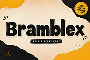 Bramblex – Bold Playful Display Font, a Slab Serif Font by Wow Magic (Thumbnail 1 of 5)