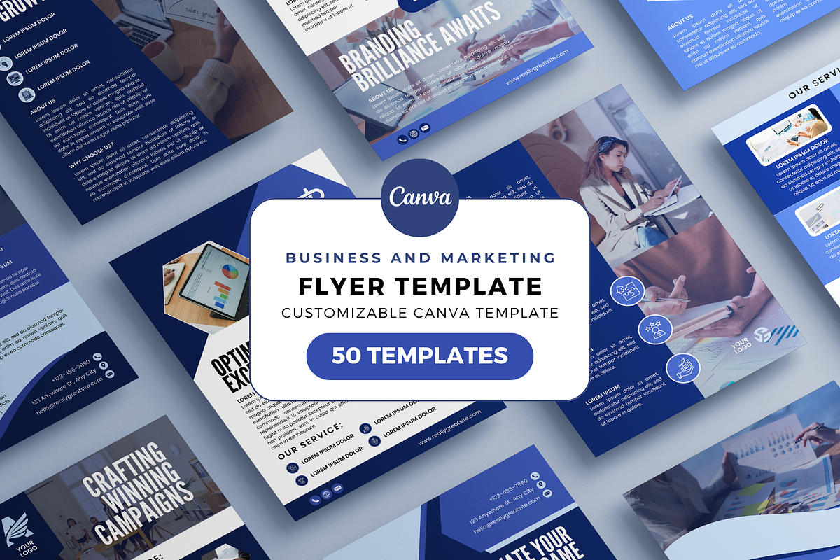 Business Marketing Flyer Canva, a Social Media Template by The Blog Creative (Photo 1 of 6)