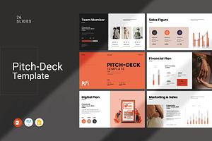 Pitch Deck Presentation Template, a Presentation Template by Studio Artisan