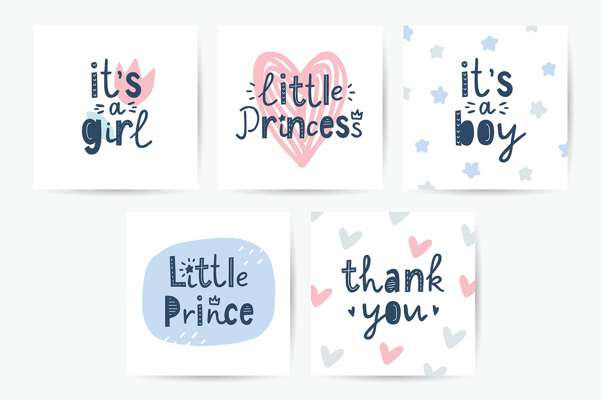 Baby Shower Party cards, a Decorative Illustration by redcollegiya design (Photo 2 of 3)