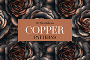10 Copper Botanica Patterns, a Pattern Graphic by Motifs (Thumbnail 9 of 12)