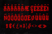 SALVOR Metal Horror Blackletter Font, a Blackletter Font by dansdesign (Thumbnail 19 of 20)