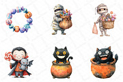 Halloween Trick or Treat Clipart, an Illustration by DreamPrint404 (Thumbnail 2 of 5)