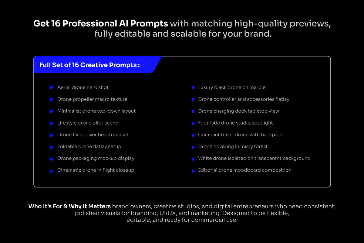 Drone Product AI Prompt, a Technology Photo by cidcud_graphic (Photo 2 of 2)