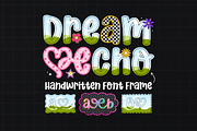 Dream Echo Canva Font Frames, a Design Template by Jozoor (Thumbnail 1 of 9)