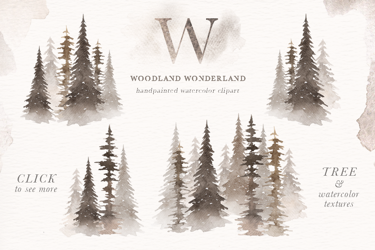 Woodland Wonderland Clip Art, an Animal Illustration by everysunsun (Photo 4 of 5)