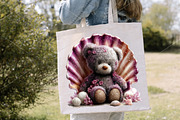 Whimsical Summer Teddy Bear Clipart, a Seasonal Illustration by Canvas Craft (Thumbnail 6 of 7)