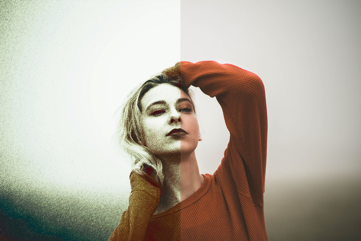 Painted Red Abstract Effect preview 8