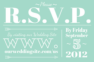 Wedding RSVP (Web or Mail)