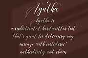 Agatha | Script font, a Script Font by Scratchones (Thumbnail 2 of 8)