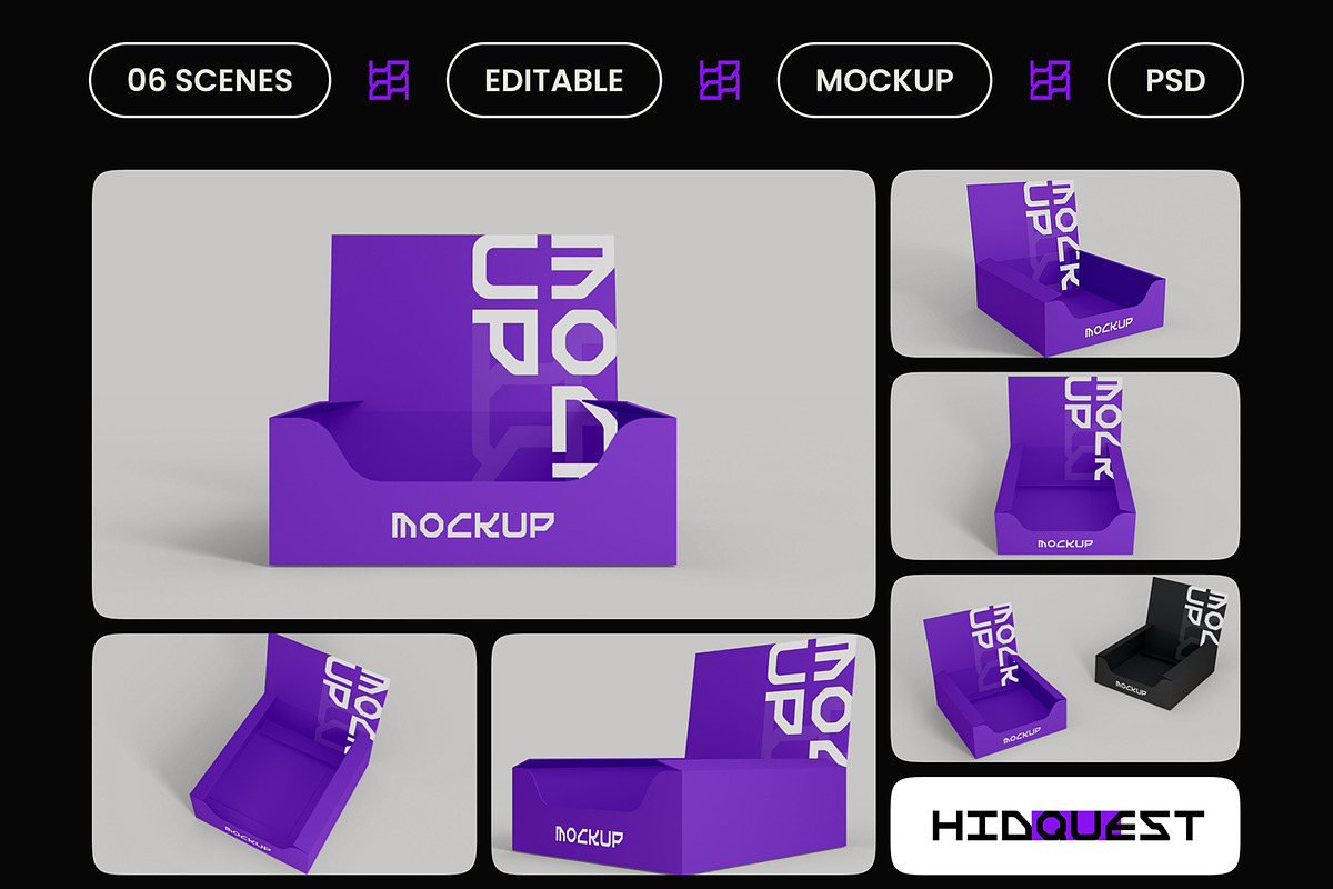 Display Box Mockup, a Packaging Mockup by hiddemaru (Photo 2 of 4)