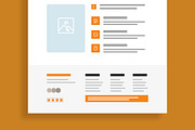 Modern Landing Page Wireframe, a Landing Page Template by MightyDesign (Thumbnail 6 of 9)