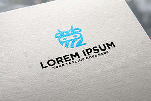 Wool Yarn and Cow logo, a Branding & Logo Template by REDVY CREATIVE