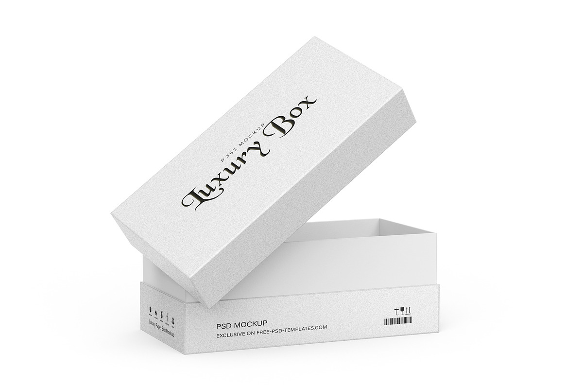 Luxury Two Piece Rigid Box Mockup, a Packaging Mockup by Ram Studio LLC (Photo 5 of 11)