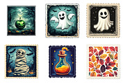 Cute Halloween Postage Clipart, an Illustration by SinaCreation (Thumbnail 4 of 7)