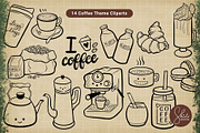Coffe Time - Lineart Set, a Food Illustration by shielscreations (Thumbnail 2 of 4)