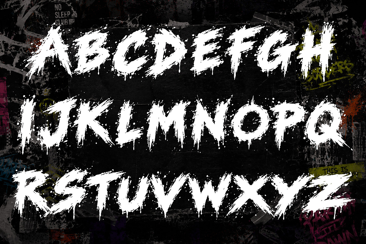 RAVANGE BUSTERS - Bold Grunge Chaos, a Handwritten Font by HypeWorksCo (Photo 11 of 12)