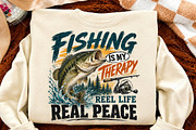Vintage Fishing is My Therapy PNG, a Seasonal Illustration by Canvas Craft (Thumbnail 4 of 6)