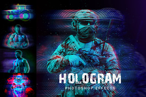 Hologram Photoshop Effects