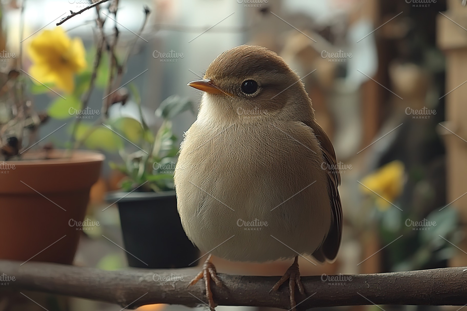Beautiful small tomtit bird on a tree branch, an Animal Photo by AlyaAnd