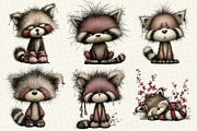 Red Panda with Emotion Clipart, an Illustration by DreamCafeArt (Thumbnail 8 of 8)