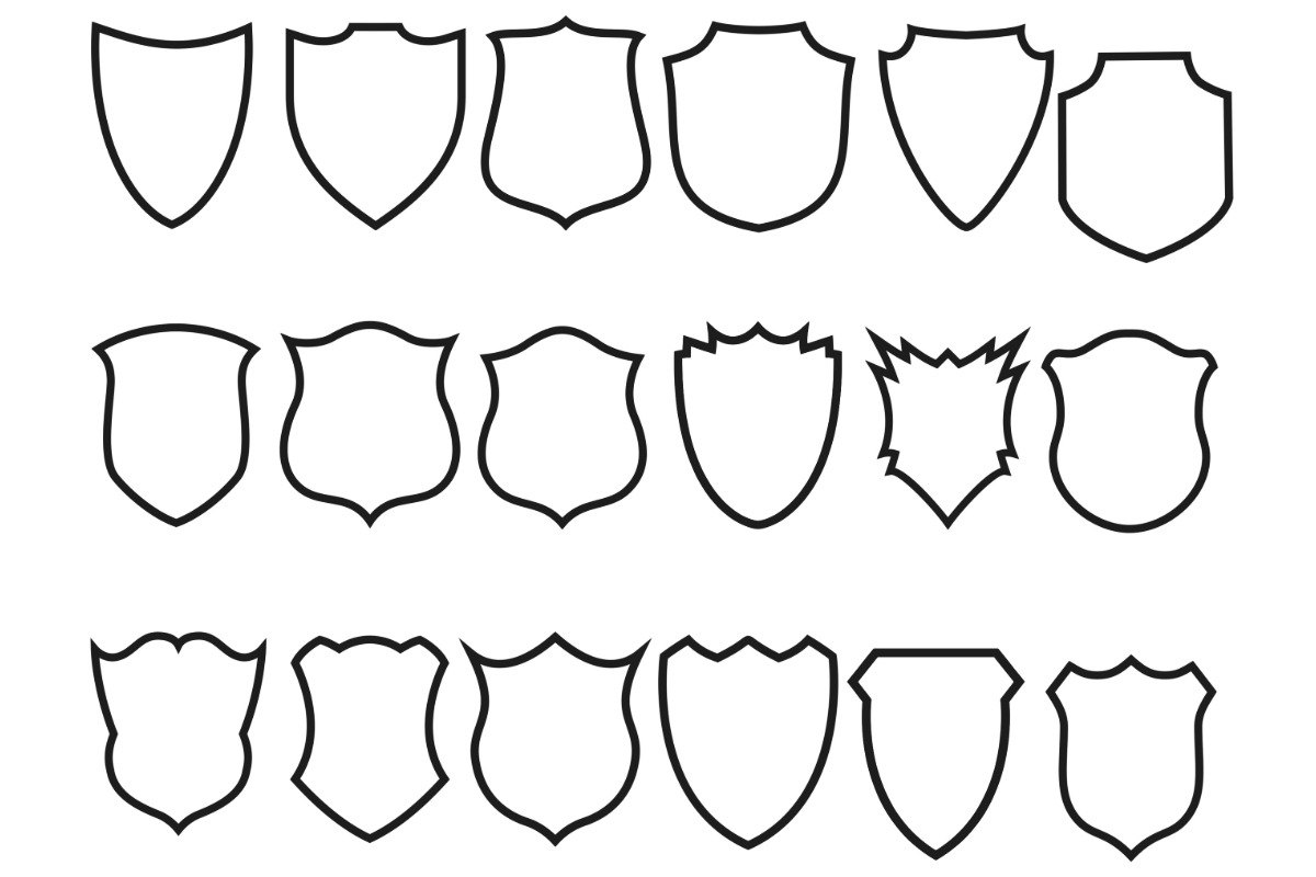 Shields Set 1 Procreate Brush Stamps, a Brush Add-On by Disasterology Ink (Photo 9 of 10)