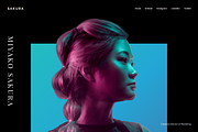 SAKURA - Minimal HTML CSS CV Resume, a HTML Template by AntonyChernianu (Thumbnail 1 of 2)