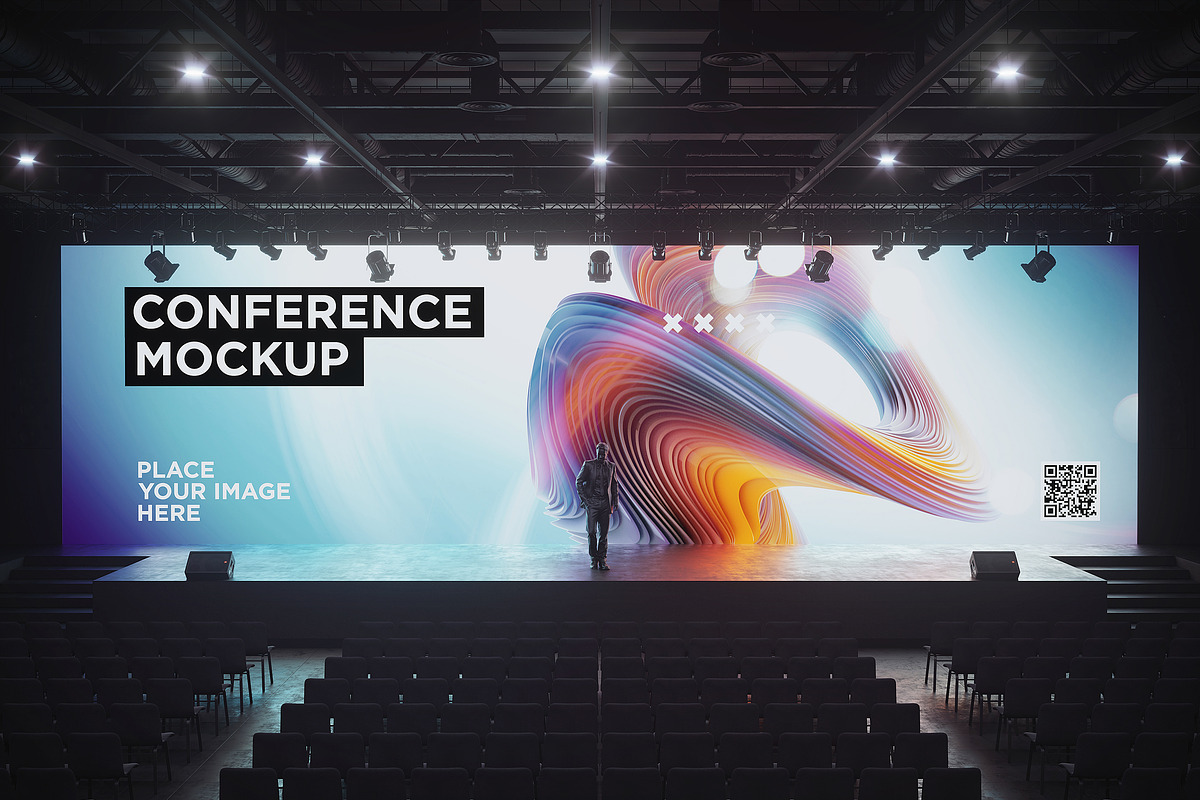 Conference Hall Screen Mockup, a Product Mockup by TITO